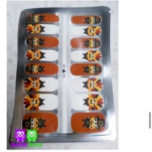 Halloween Nail Wraps - Orange and White